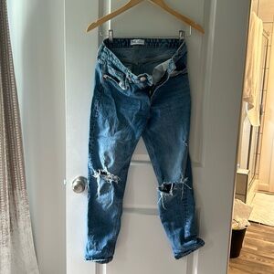 Zara brand high waisted jeans.